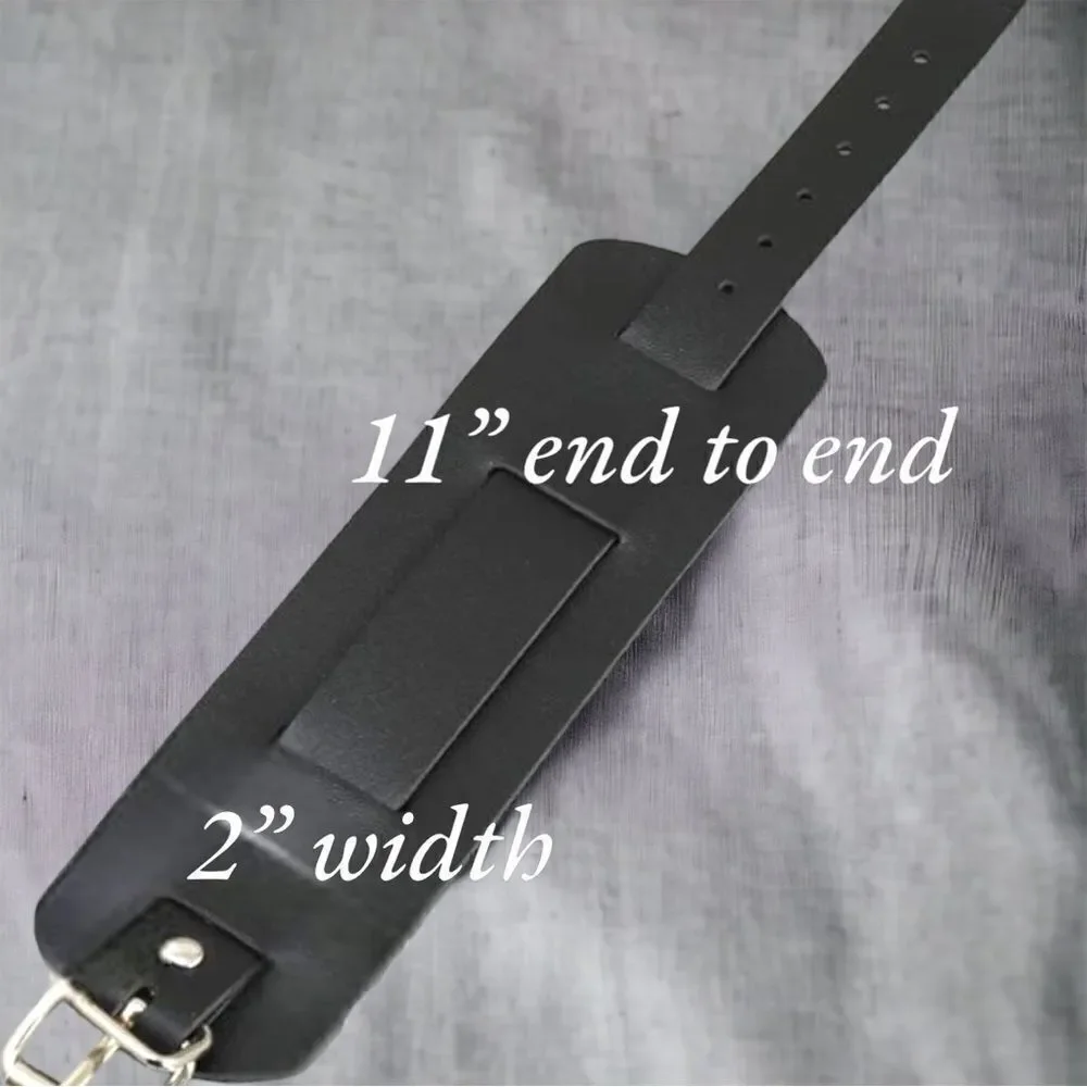 Men’s l Basic Black l Leather Wristband l New